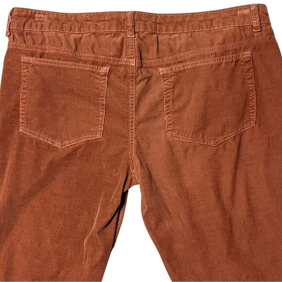 Bella Dahl Anthropologie Corduroy Pants Sz 31 Burnt Orange Fall Academia Casual - Picture 5 of 11